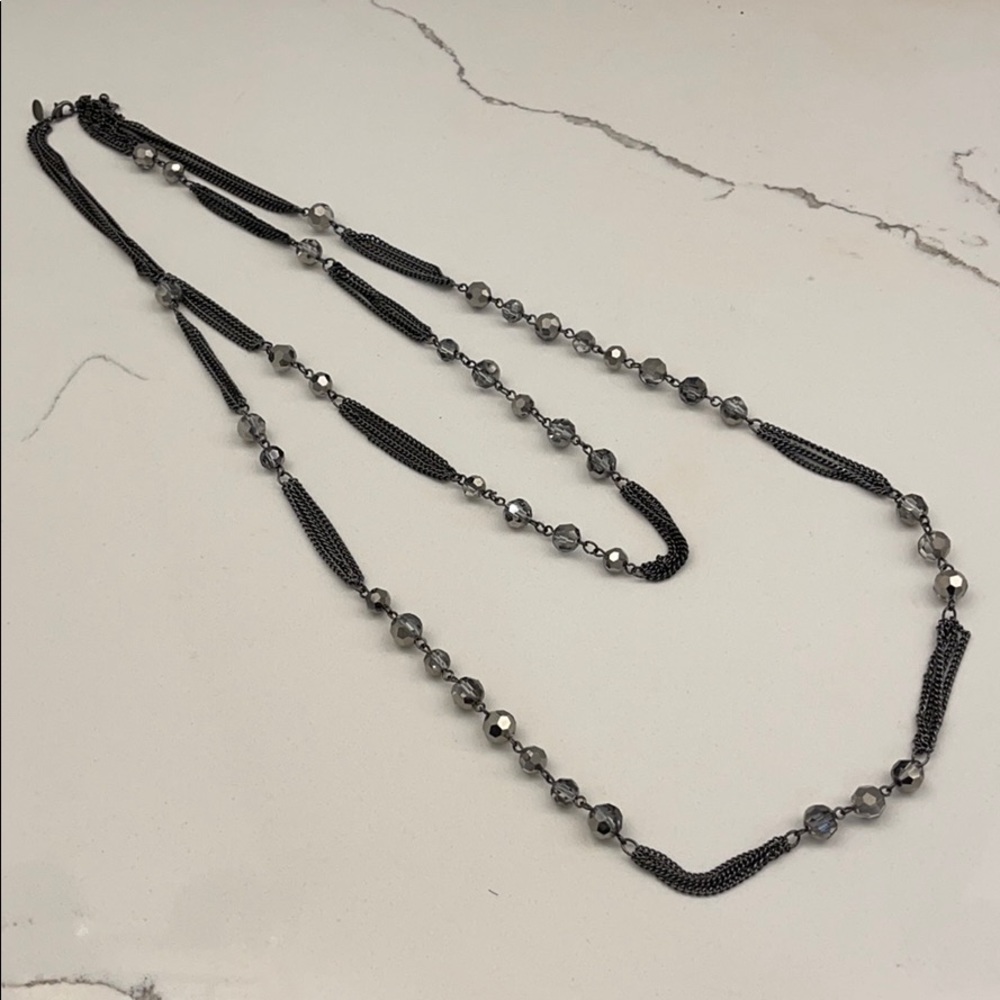 Express long bling necklace